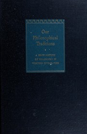 Front cover of Our Philosophical Traditions by Sterling Power Lamprecht