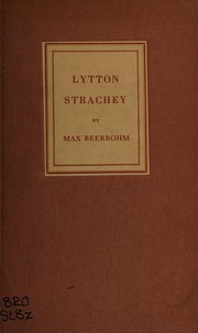 Cover of Lytton Strachey by Sir Max Beerbohm