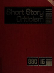 Cover of Short Story Criticism:Volume 15. Excerpts from Criticism of the Works of Short Fiction Writers (Short Story Criticism) by David Segal