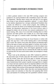 Cover of A mathematical primer for social statistics by John Fox