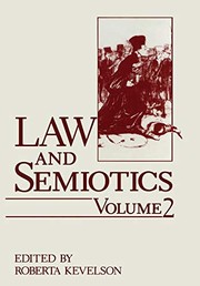 Front cover of Law and semiotics by Round Table on Law and Semiotics.
