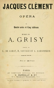 Cover of Jacques Clément by A. Grisy