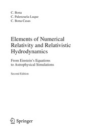 Cover of Elements of numerical relativity and relativistic hydrodynamics by Carles Bona