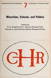 Cover of Minorities, schools and politics by Donald Grant Creighton