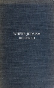 Cover of Where Judaism differed by Abba Hillel Silver