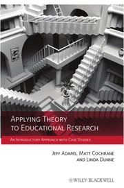Front cover of Applying theory to educational research by Jeff Adams