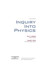 Front cover of Inquiry into physics by Vern J. Ostdiek