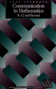 Front cover of Communication in mathematics, K-12 and beyond by Margaret J. Kenney