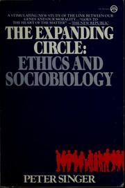 Cover of The expanding circle by Peter Singer