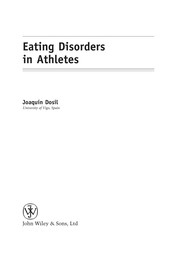 Front cover of Eating disorders in athletes by Joaquín Dosil