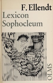 Front cover of Lexicon Sophoclevm by Friedrich Theodor Ellendt