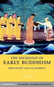 Front cover of SOCIOLOGY OF EARLY BUDDHISM by GREG BAILEY