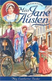 Cover of Presenting Miss Jane Austen by May Lamberton Becker