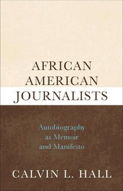 Front cover of African American journalists by Calvin L. Hall