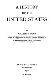 Front cover of A History of the United States by William Coligny Doub