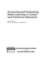 Front cover of Assessing and evaluating adult learning in career and technical education by Victor C. X. Wang