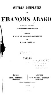 Cover of Oeuvres complètes de François Arago by Dominique François Jean Arago