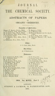 Cover of Journal by Chemical Society (Great Britain)