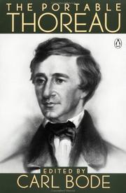 Cover of The portable Thoreau by Henry David Thoreau