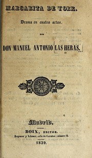 Front cover of Margarita de York by Manuel Antonio Las Heras