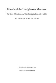 Cover of Friends of the Unrighteous Mammon by Stewart Davenport