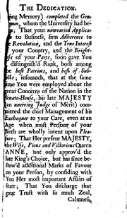 Cover of The History of the Reign of Queen Anne, Digested Into Annals.: Year the First[-eleventh. Being .. by Abel Boyer