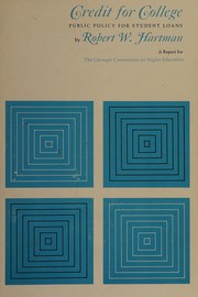 Front cover of Credit for college by Robert W. Hartman