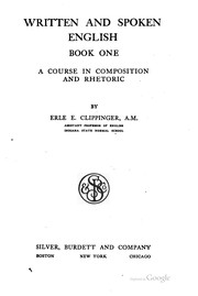 Front cover of Written and spoken English by Erle Elsworth Clippinger