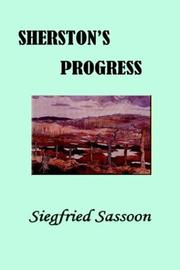 Cover of Sherston's progress by Siegfried Sassoon