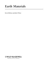 Front cover of Earth materials by Kevin Hefferan