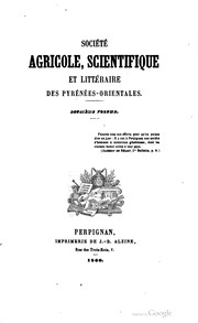 Front cover of Bulletin de la Société agricole, scientifique & littéraire des Pyrénées-Orientales. .. by Société agricole, scientifique & littéraire des Pyrénées-Orientales.