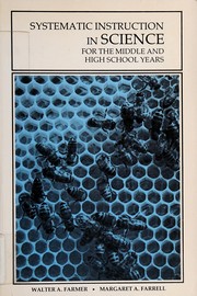 Front cover of Systematic instruction in science for middle and high school years by Walter A. Farmer