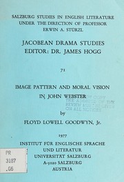 Front cover of Image pattern and moral vision in John Webster by Floyd Lowell Goodwyn
