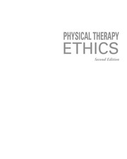 Front cover of Physical therapy ethics by Donald L. Gabard