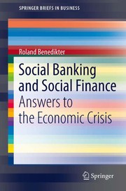 Cover of Social banking and social finance by Roland Benedikter