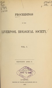 Front cover of Proceedings of the Liverpool Biological Society by Liverpool Biological Society