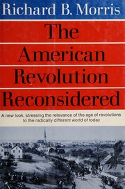Front cover of The American Revolution reconsidered by Richard B. Morris