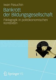 Front cover of Bankrott der Bildungsgesellschaft by Iwan Pasuchin