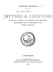 Front cover of Mythes & légendes by César Danneels