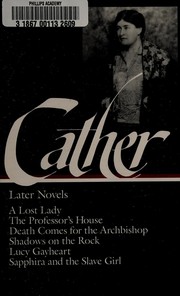 Cover of Novels, 1923-1940 by Willa Cather