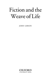 Front cover of Fiction and the weave of life by Gibson, John