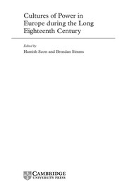 Front cover of Cultures of power in Europe during the long eighteenth century by Hamish Scott