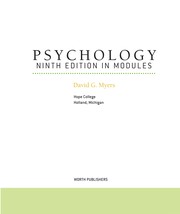 Front cover of Psychology by David G. Myers