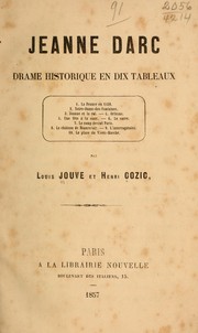 Cover of Jeanne Dare, drame historique en dix tableaux ... by Louis Jouve
