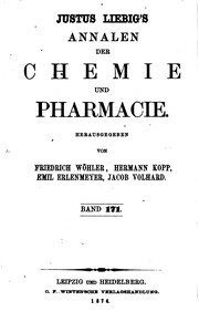Front cover of Justus Liebig's Annalen der Chemie und Pharmacie by Unknown