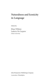 Front cover of Naturalness and iconicity in language by Klaas Willems