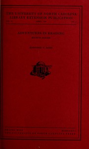 Front cover of Adventures in reading by Russell Potter