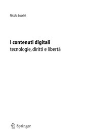 Front cover of I contenuti digitali by Nicola Lucchi