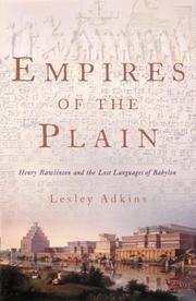 Front cover of Empires of the Plain by Lesley Adkins