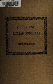Front cover of Greek and Roman sundials by Sharon L. Gibbs